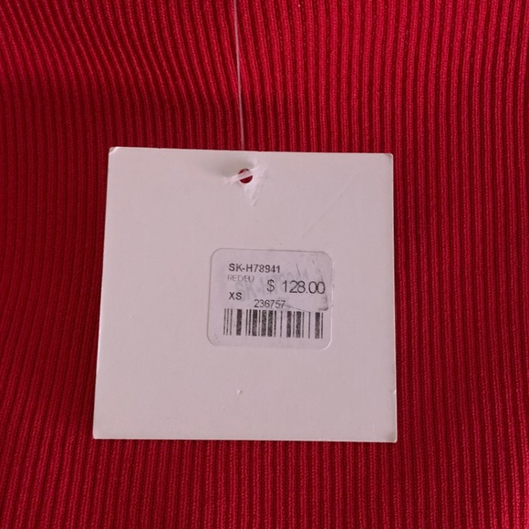 LF - SEEK the Label Red Striped Bell Sleeve Top - Picture 3 of 4
